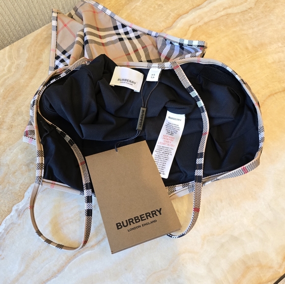 Burberry Check One Piece swimsuit MSRP $510 - Picture 13 of 17